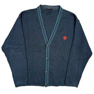 Air Canada Airlines Knit Cardigan Sweater XXL